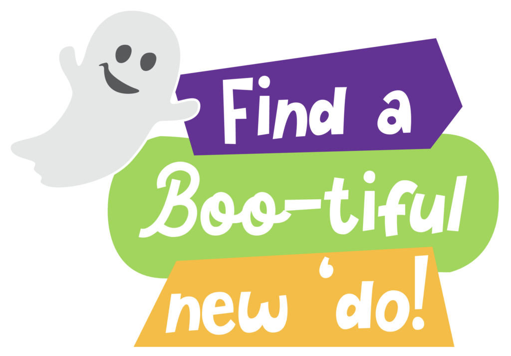 Find a Boo-tiful New 'Do! Text Bubble